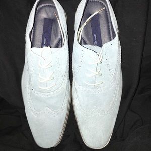 Powder blue Men’s leather shoes